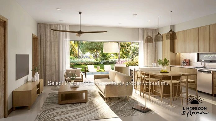 Nouveau projet R+2 - Appartement de 3 chambres à vendre à L'Horizon d'Anna - Résidence privée - Flic en Flac