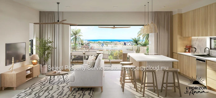 Nouveau projet R+2 - Appartement de 3 chambres à vendre à L'Horizon d'Anna - Résidence privée - Flic en Flac